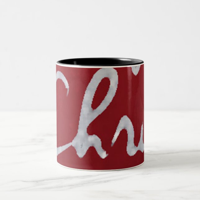 Name_CHRIS_mug Zweifarbige Tasse (Mittel)