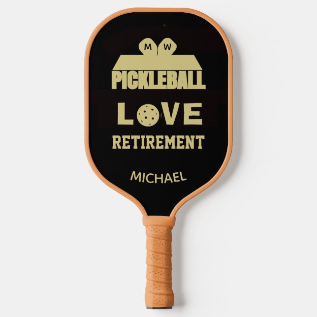 Name Court für Lieben-Beschaffung Pickleball Schläger (Vorderseite)