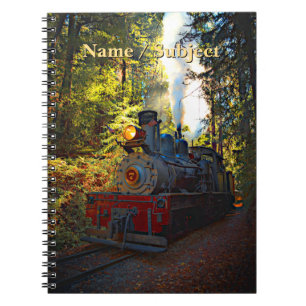 Name, Dampfzug Motor 7 Lokomotivbahn hinzufügen Notizblock