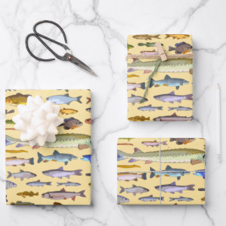 Name, dass Fisch Sportfischerei Fischer Geschenk Geschenkpapier Set