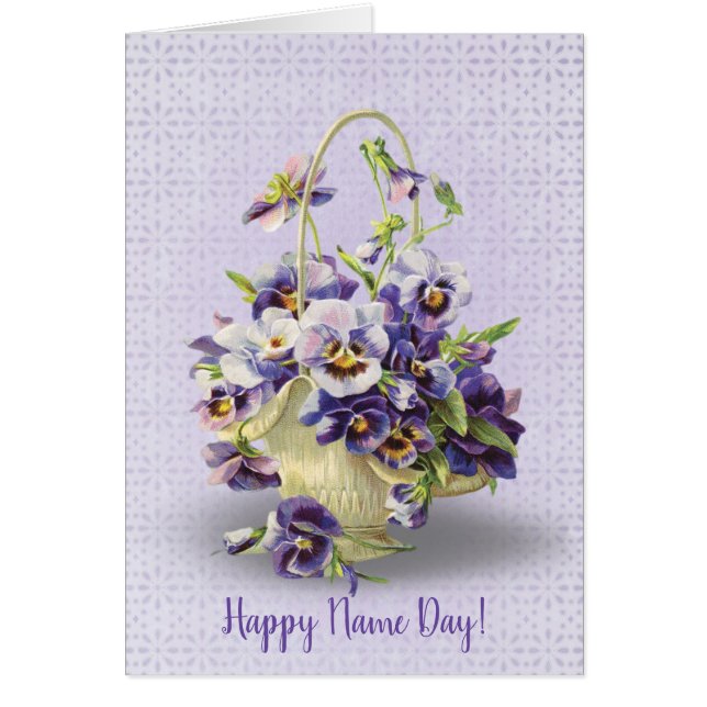 Name Day Pansy-Korb (Vorne)
