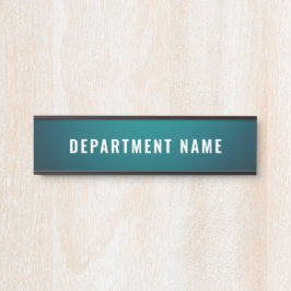 Name der Abteilung Türzeichen Zeichen Türschild