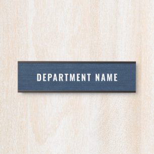 Name der Abteilung Türzeichen Zeichen Türschild