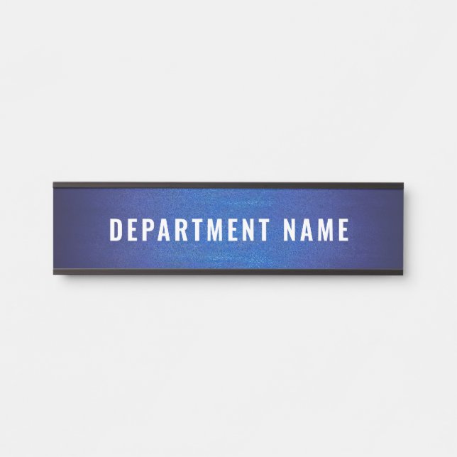 Name der Abteilung Türzeichen Zeichen Türschild (Vorderseite )