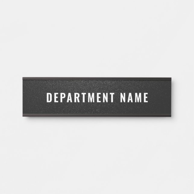 Name der Abteilung Türzeichen Zeichen Türschild (Vorderseite )