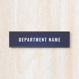 Name der Abteilung Türzeichen Zeichen Türschild