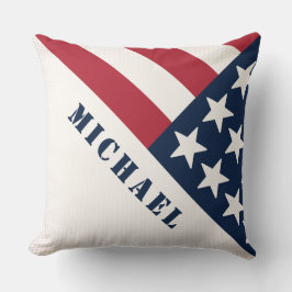 Name der amerikanischen Flagge Red White Blue Kissen