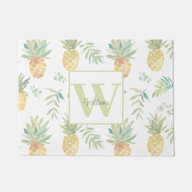 Name der Ananas Fußmatte (Vorderseite)