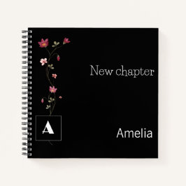 Name der Aquarellfarbenflora der Retirement Monogr Notizbuch