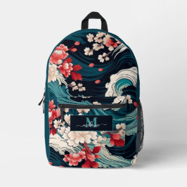Name der benutzerdefinierten japanischen Cherry-Bl Bedruckter Rucksack