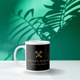 Name der beruflichen Stifte mit schwarzem und gold Jumbo-Tasse