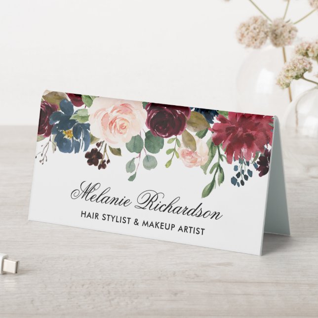 Name der Blauen Flora und des Wassers Tischaufsteller (In Situ (Tisch))