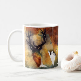 Name der Blauen Hirsche Monogramm-Familie Kaffeetasse