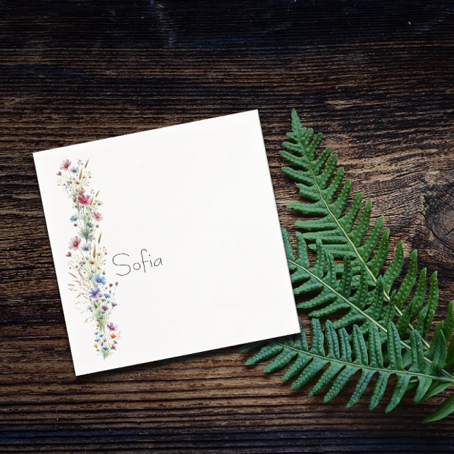 Name der Blume "French Garden Party" Serviette (French Garden Party flower design, bringing the elegance of a blooming garden right to your table.)