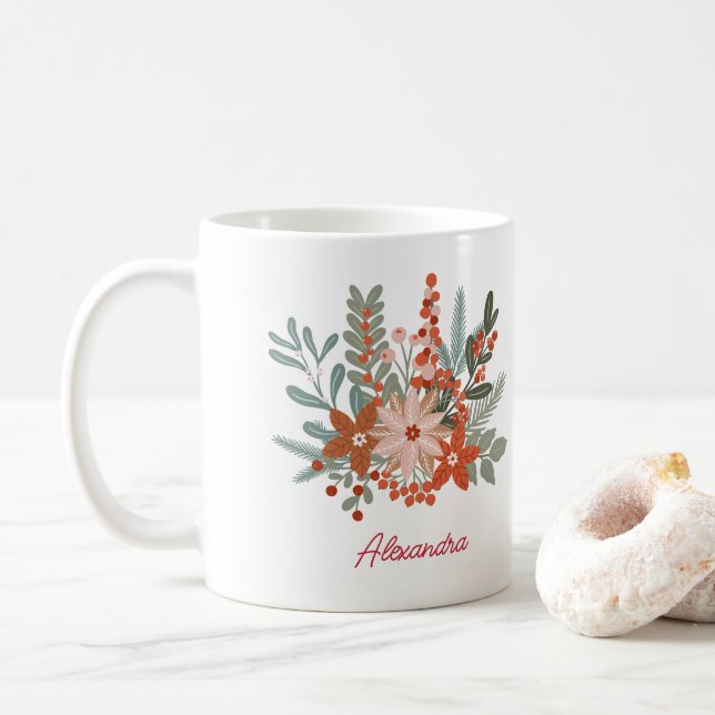 Name der Blumenfamilie Kaffeetasse (Mit Donut)