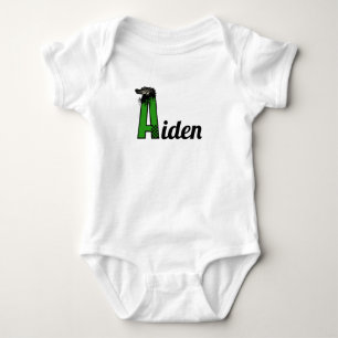 Name der Boys wird benutzerdefiniert mit A gestart Baby Strampler