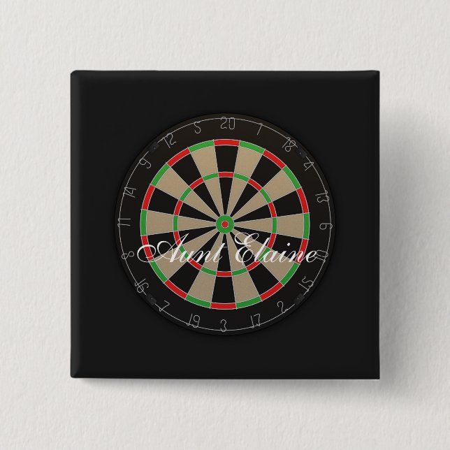 Name der Dartboard-Monogramm Button (Vorderseite)