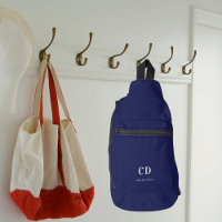 Name der dunkelblauen Monogramm-Initialen