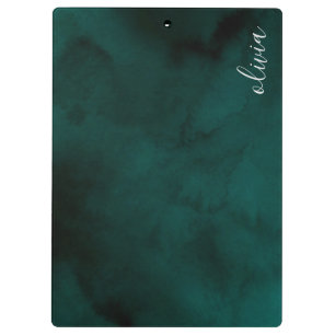 Name der dunkelgrünen Aquarellfarbe Klemmbrett