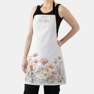 Name der Farbe der Farbe der Farbe Peach Floral Schürze