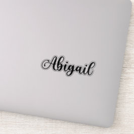 Name der Firma Abigail - Handgeschriebene Kalligra Aufkleber
