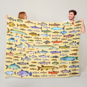 Name, der Fisch Sportfischerei Fischer Fleecedecke