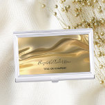 Name der Flüssigkeiten aus Gold Visitenkarten Dose<br><div class="desc">Eleganter,  glamouröser flüssiger Imitat mit goldenem metallischem Hintergrund. Personalisieren und fügen Sie Ihren Namen und Titel hinzu.</div>