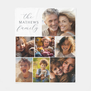 Name der Fotos der Familie Fleecedecke