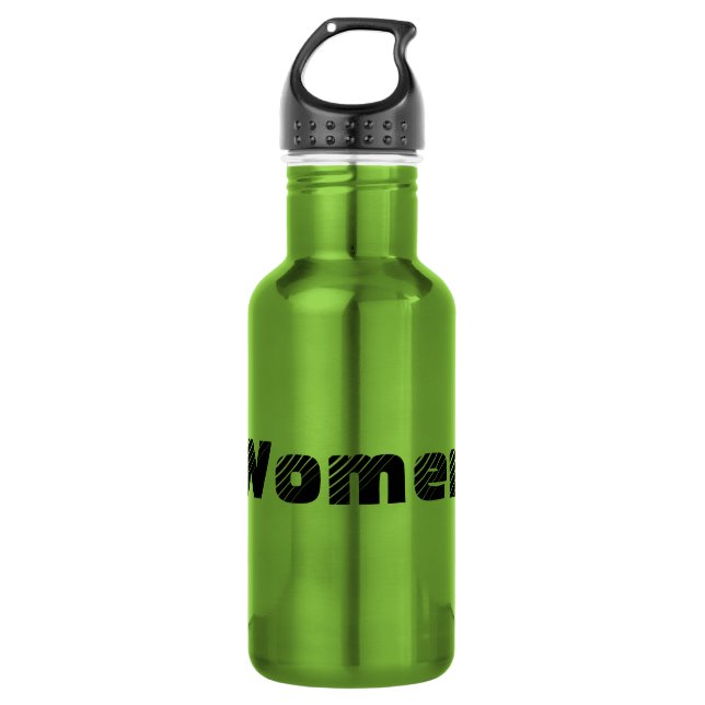 Name der Frau Farbe matt Wasser Flasche Edelstahlflasche (Vorderseite)