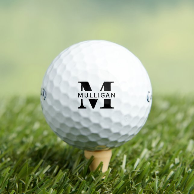 Name der Gastgeschenk Hochzeit für Monogramm-Vorla Golfball (Insitu T-Shirt)