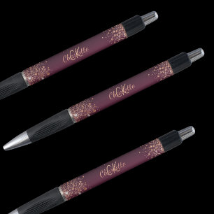 Name der goldfarbenen Rose Burgund Kugelschreiber