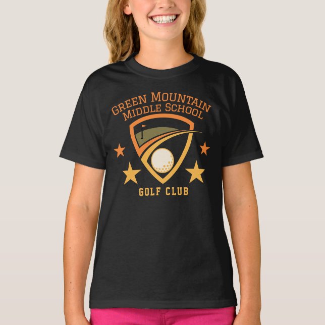 Name der Golf School Club League T-Shirt (Vorderseite)