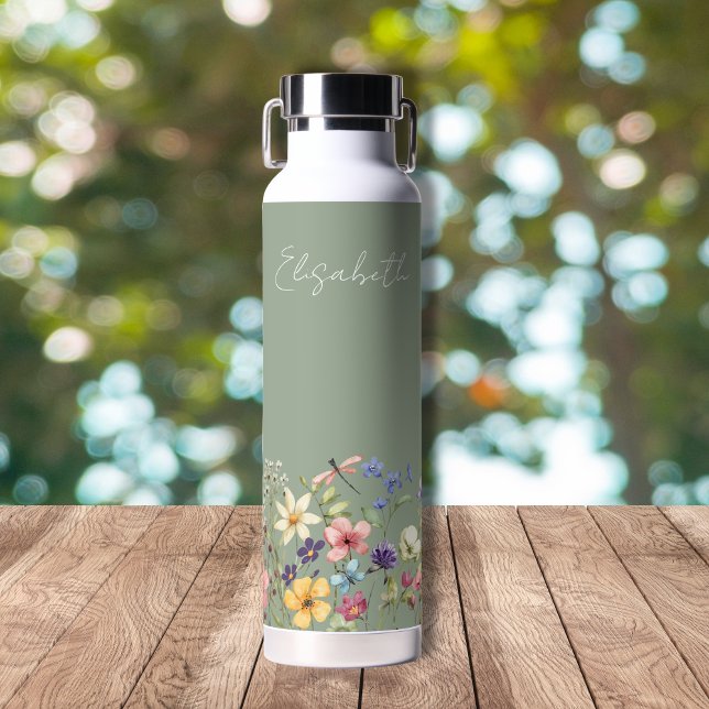 Name der grünen farbigen Wildblumen Trinkflasche (Von Creator hochgeladen)