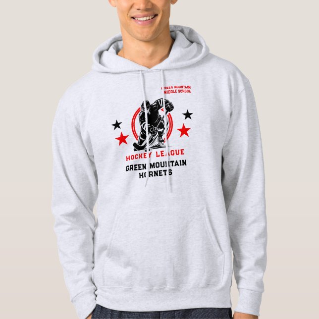 Name der Hockey School Club League Hoodie (Vorderseite)