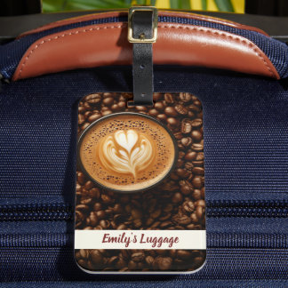 Name der Kaffeepause Gepäckanhänger