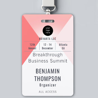 Name der Konferenz Business Corporate Event - Name Ausweis