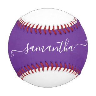 Name der königlichen Lila und weißen Niedlichen Bo Baseball