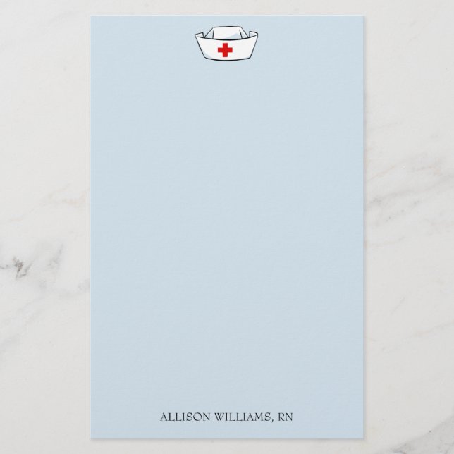 Name der Krankenpflegelücke Briefpapier (Vorderseite)
