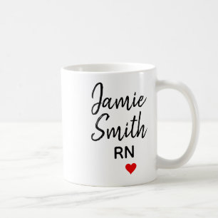 Name der Krankenschwester Tasse Abschluss Pflege R