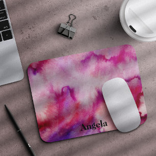 Name der Krawatte Watercolor magenta Mousepad