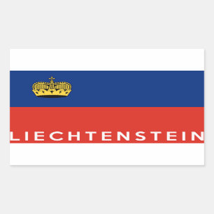 Name der Landesflagge Rechteckiger Aufkleber