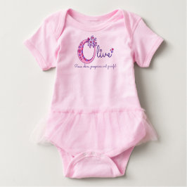Name der lebenden Mädchen: Buchstabe O Monogramm Kleinkind T-shirt