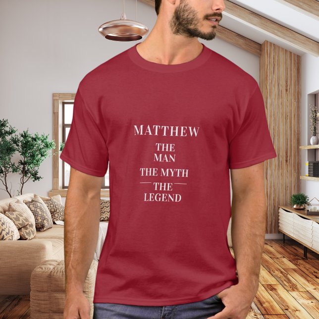 Name der Legende Rot T-Shirt (Von Creator hochgeladen)