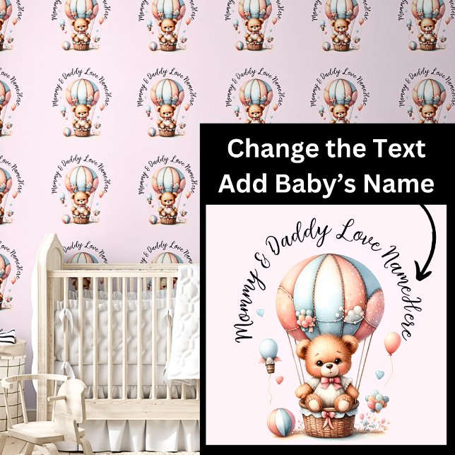 Name der Liebe Baby Name - Niedlicher Teddybär auf Tapete (Von Creator hochgeladen)