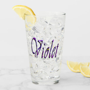 Name der lila Blumenrübe, Glas