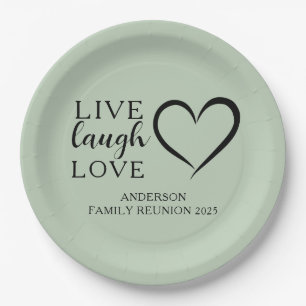 Name der Live-Laugh-Liebe etablierte Wiedersehen Pappteller