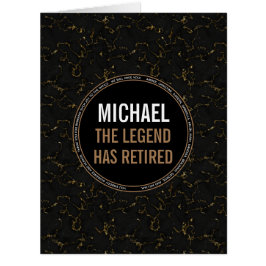 Name der Männer aus schwarzem Marmor im Ruhestand