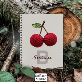 Name der Minimalistischen Girly Crochet Red Cherry Notizbuch
