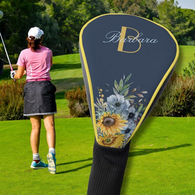 Name der modernen Sonnenblumenblume Golf Headcover (Von Creator hochgeladen)