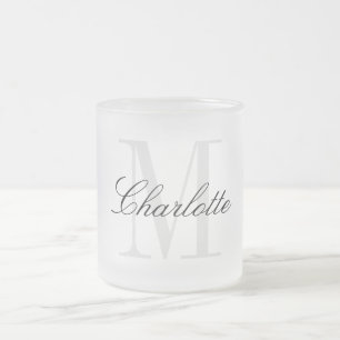 Name der Monogramm Mattglastasse
